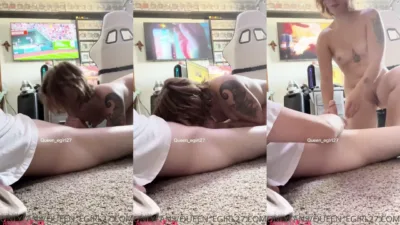 Queen_egirl27 – Sex in front of the TV – Leak Video