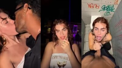 Carla Vyx Sucks a Stranger’s Cock in Nighclub’s Restroom
