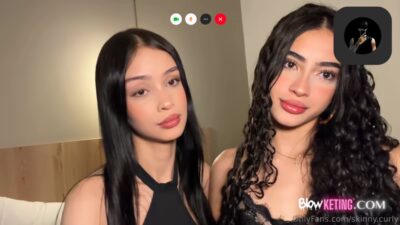 Skinny.curly and Kattedoll Share a Man’s Cock
